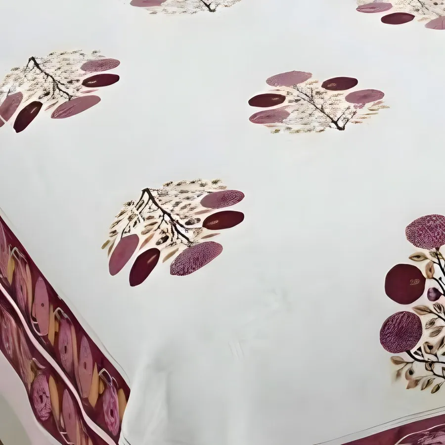 Close-up of the Desire Look Pink Buta print