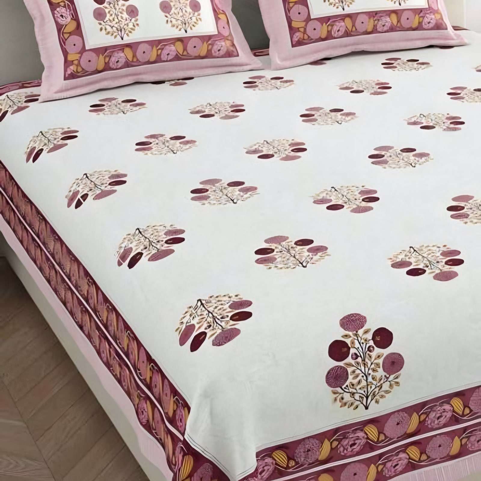Desire Look Pink Buta Bedsheet Set (DL-01)