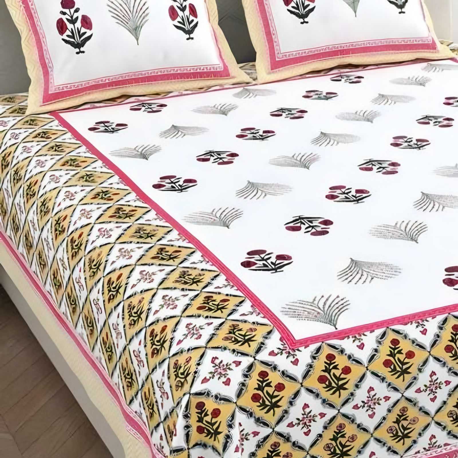 Desire Look Border Buti Bedsheet Set (DL-04)