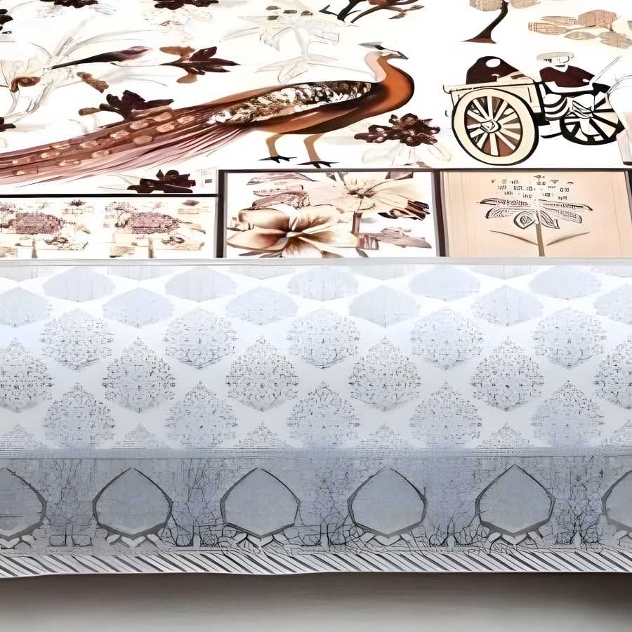 Close-up of the Desire Look Rajasthani Panel print