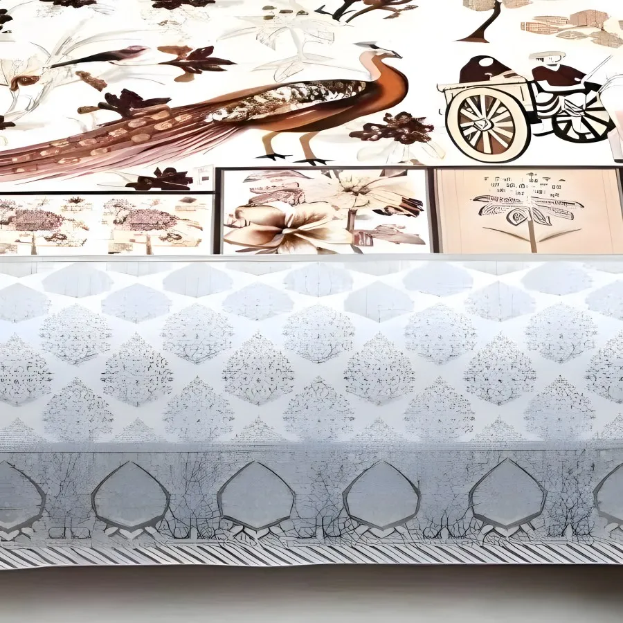 Close-up of the Desire Look Rajasthani Panel print
