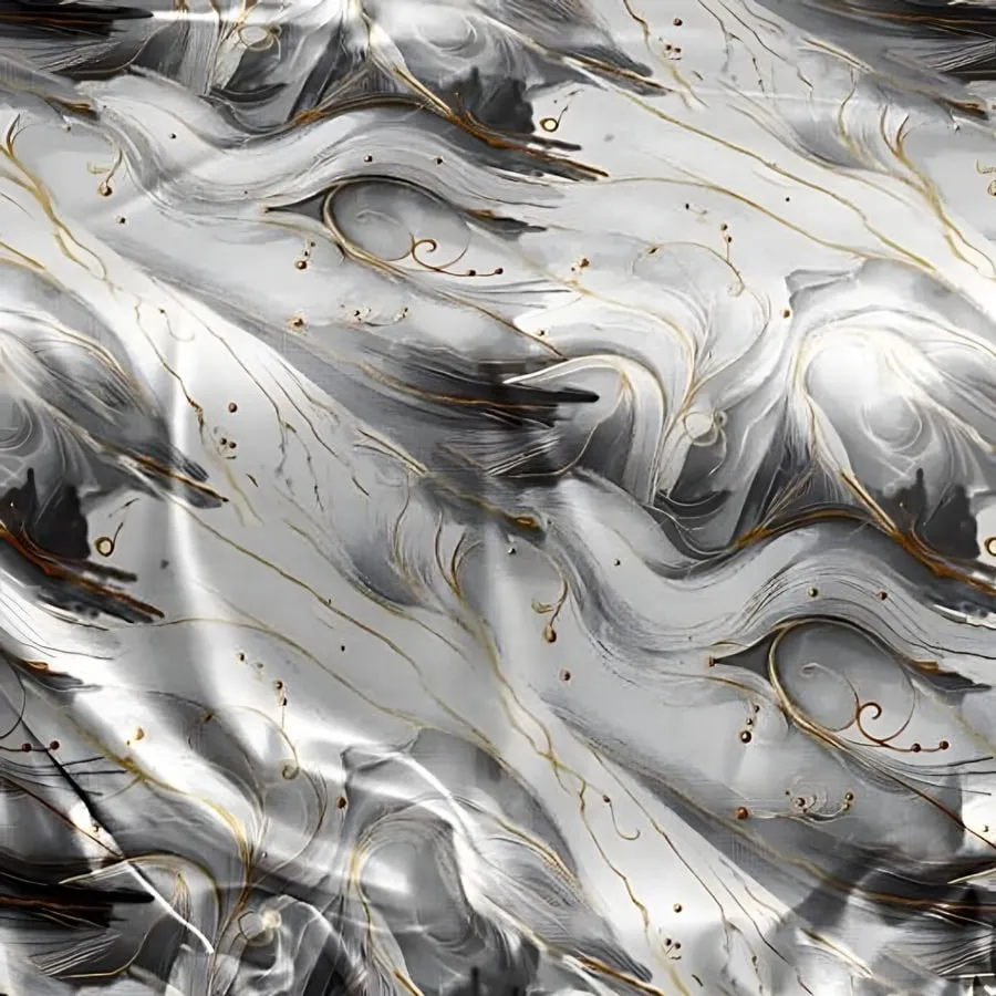 Close-up of the veining print in Grey (MB-01)