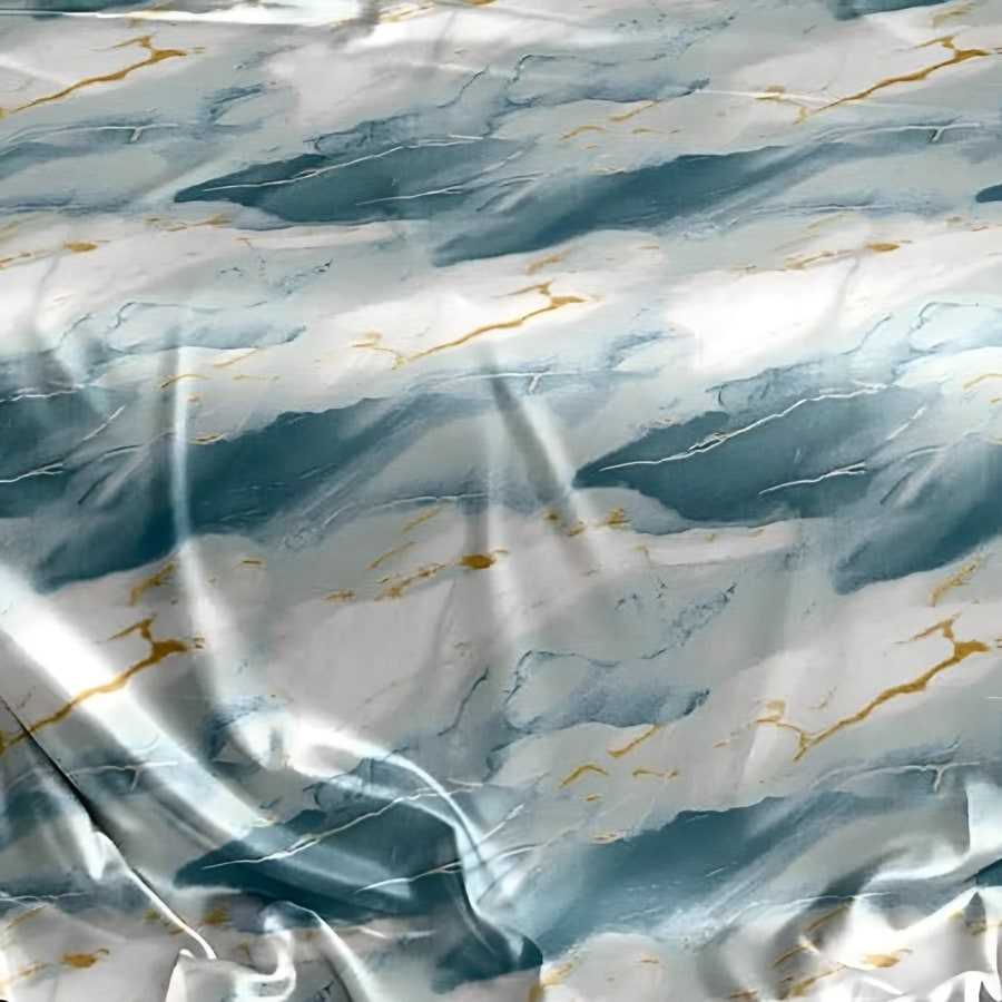 Close-up of the veining print in Aqua (MB-06)