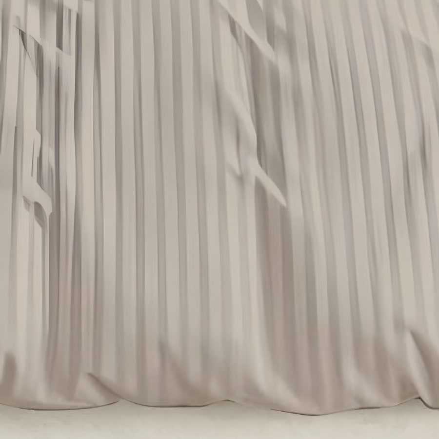 Close-up of the woven satin stripe in Camel (ST-01)