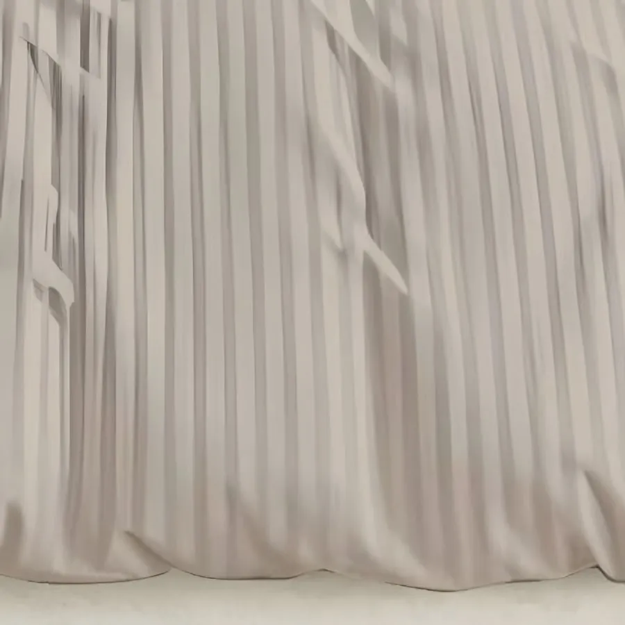 Close-up of the woven satin stripe in Camel (ST-01)