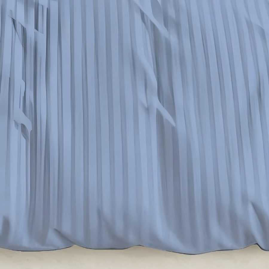 Close-up of the woven satin stripe in D. Blue (ST-02)