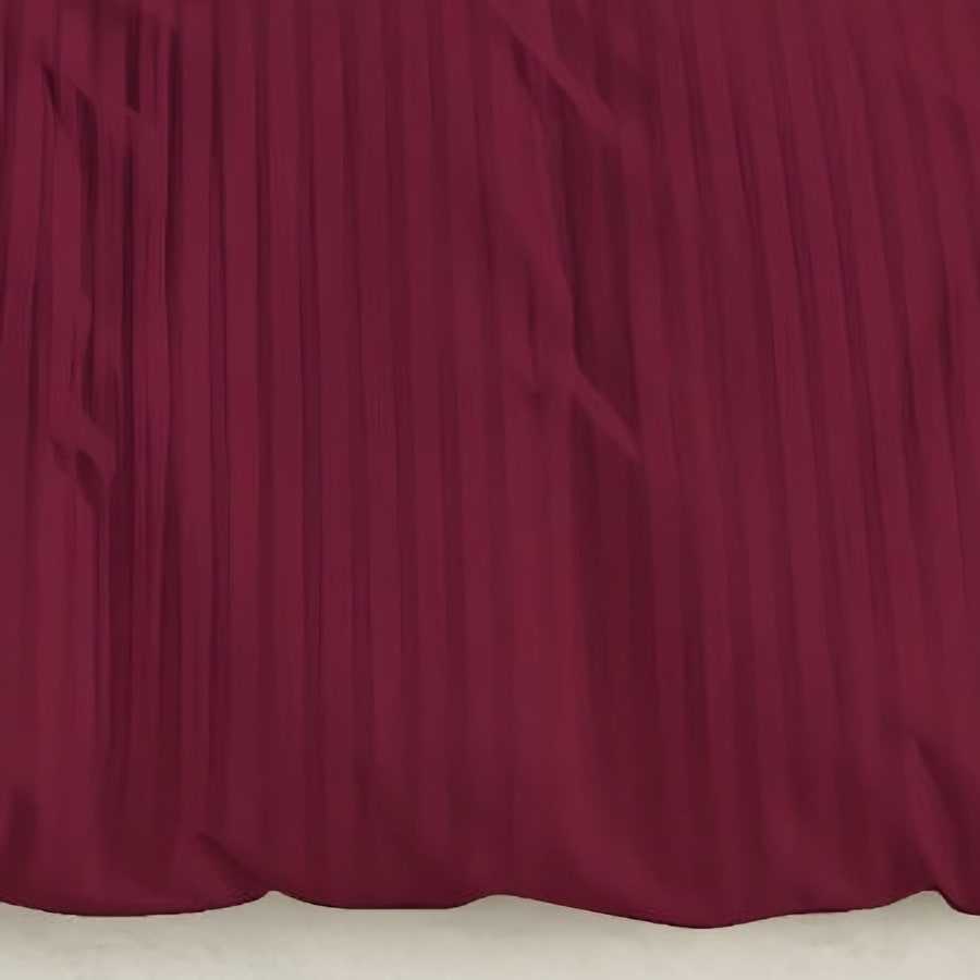 Close-up of the woven satin stripe in Maroon (ST-03)