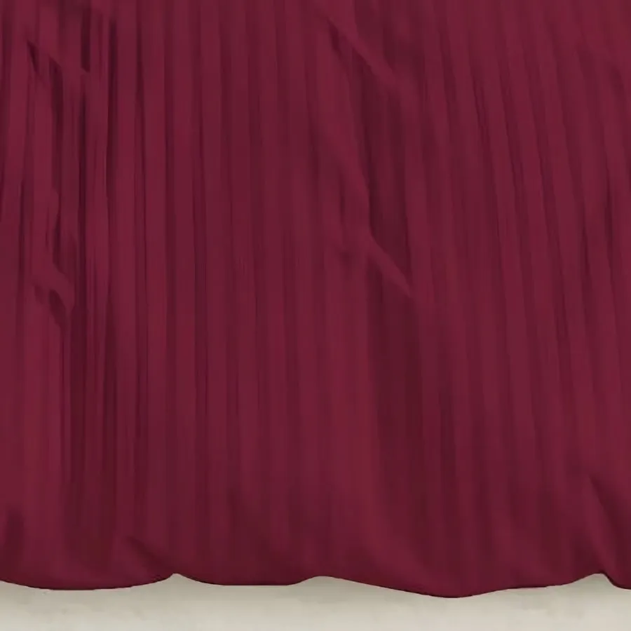 Close-up of the woven satin stripe in Maroon (ST-03)
