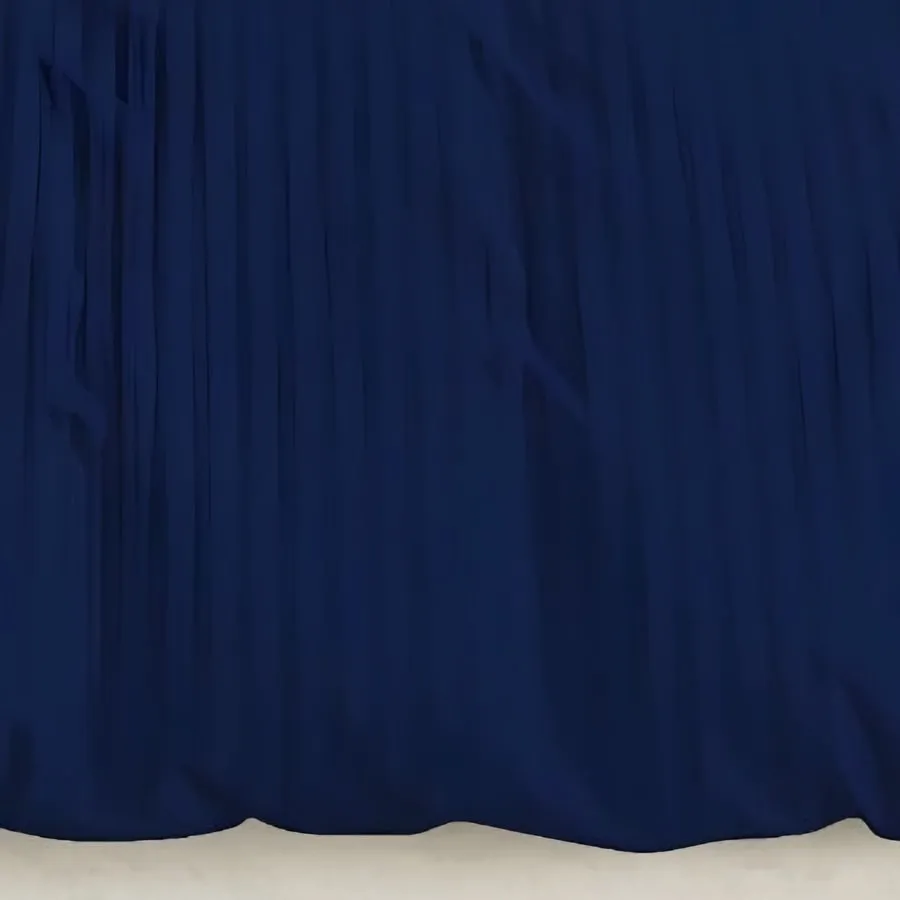 Close-up of the woven satin stripe in Navy Blue (ST-06)