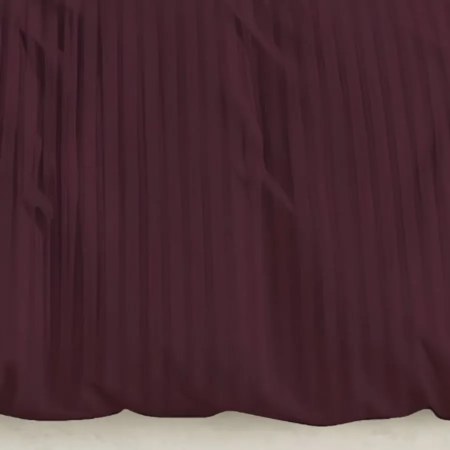 Close-up of the woven satin stripe in Coffee (ST-09)