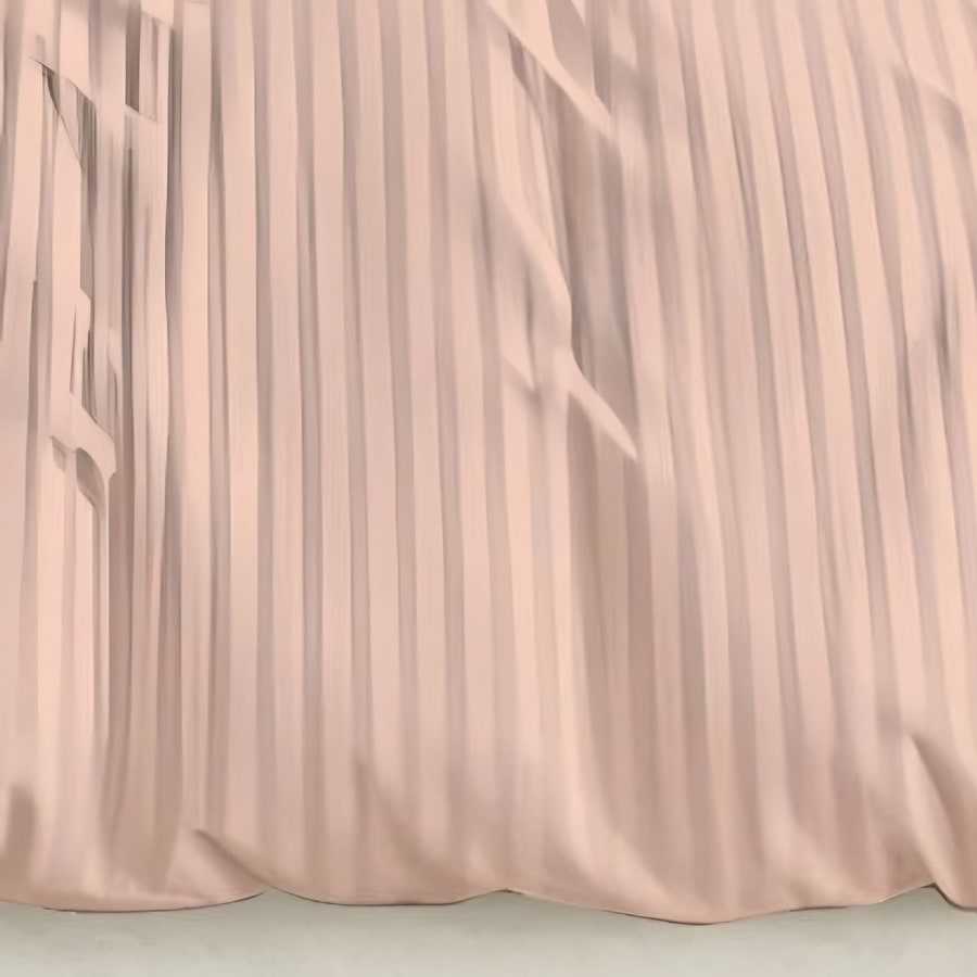 Close-up of the woven satin stripe in Peach (ST-12)
