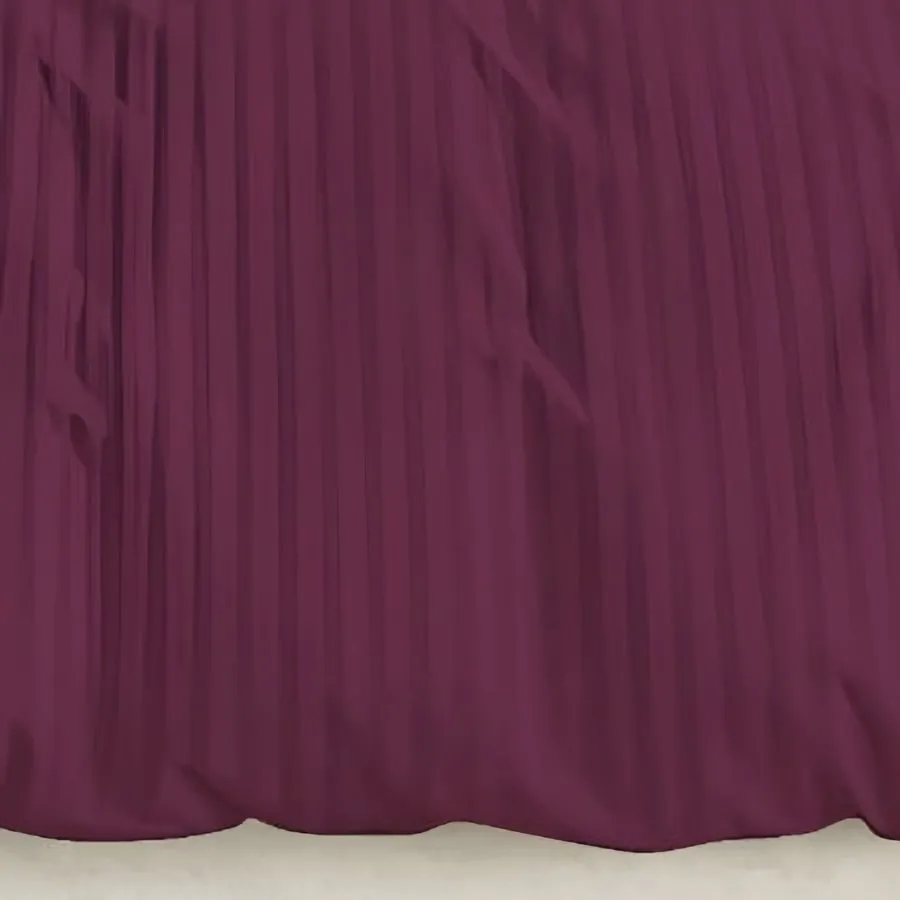 Close-up of the woven satin stripe in Wine (ST-14)