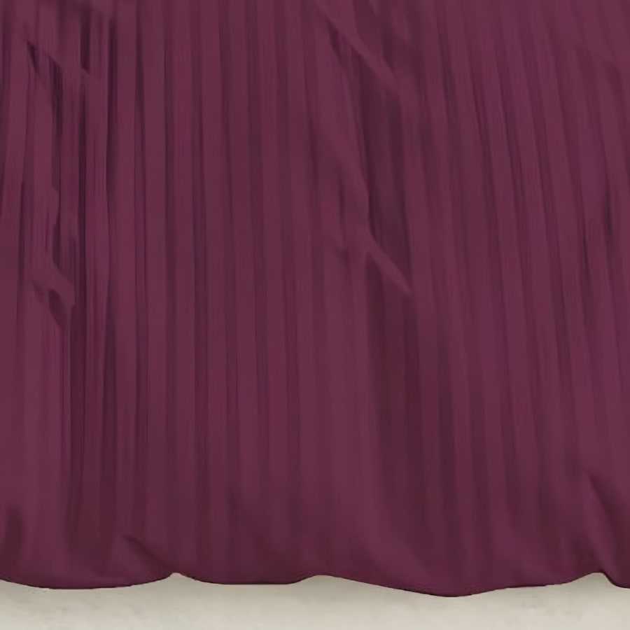 Close-up of the woven satin stripe in Wine (ST-14)