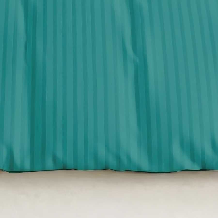 Close-up of the woven satin stripe in Doctor Green (ST-15)