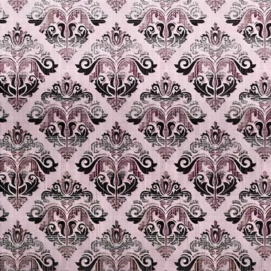 Close-up of the royal lattice print in Mauve (VC-15)