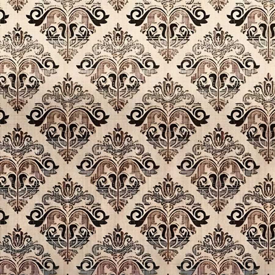 Close-up of the royal lattice print in Brown (VC-23)